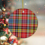 Plaid Christmas Ornaments Scottish Clan Ogilvie Of Airlie Ancient Tartan Ornament,  ceramic ornament, personalized christmas ornaments, christmas tree ornaments, christmas door decorations, Plaid Ornament, Tartan Ceramic Ornament