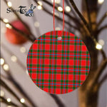 Plaid Christmas Ornaments Scottish Clan Paterson Tartan Ornament,  ceramic ornament, personalized christmas ornaments, christmas tree ornaments, christmas door decorations, Plaid Ornament, Tartan Ceramic Ornament