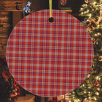 Plaid Christmas Ornaments Scottish Clan Pennington Tartan Ornament,  ceramic ornament, personalized christmas ornaments, christmas tree ornaments, christmas door decorations, Plaid Ornament, Tartan Ceramic Ornament