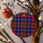Plaid Christmas Ornaments Scottish Clan Pennycook Tartan Ornament,  ceramic ornament, personalized christmas ornaments, christmas tree ornaments, christmas door decorations, Plaid Ornament, Tartan Ceramic Ornament
