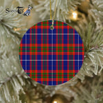 Plaid Christmas Ornaments Scottish Clan Pentland Tartan Ornament,  ceramic ornament, personalized christmas ornaments, christmas tree ornaments, christmas door decorations, Plaid Ornament, Tartan Ceramic Ornament