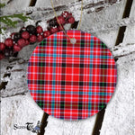Plaid Christmas Ornaments Scottish Clan Pitblado Tartan Ornament,  ceramic ornament, personalized christmas ornaments, christmas tree ornaments, christmas door decorations, Plaid Ornament, Tartan Ceramic Ornament