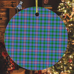 Plaid Christmas Ornaments Scottish Clan Pitcairn Tartan Ornament,  ceramic ornament, personalized christmas ornaments, christmas tree ornaments, christmas door decorations, Plaid Ornament, Tartan Ceramic Ornament