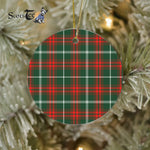 Plaid Christmas Ornaments Scottish Clan Prince Of Wales Tartan Ornament,  ceramic ornament, personalized christmas ornaments, christmas tree ornaments, christmas door decorations, Plaid Ornament, Tartan Ceramic Ornament