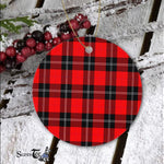 Plaid Christmas Ornaments Scottish Clan Ramsay Modern Tartan Ornament,  ceramic ornament, personalized christmas ornaments, christmas tree ornaments, christmas door decorations, Plaid Ornament, Tartan Ceramic Ornament