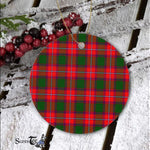 Plaid Christmas Ornaments Scottish Clan Rattray Ancient Tartan Ornament,  ceramic ornament, personalized christmas ornaments, christmas tree ornaments, christmas door decorations, Plaid Ornament, Tartan Ceramic Ornament