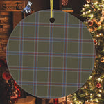 Plaid Christmas Ornaments Scottish Clan Renn Faire Tartan Ornament,  ceramic ornament, personalized christmas ornaments, christmas tree ornaments, christmas door decorations, Plaid Ornament, Tartan Ceramic Ornament