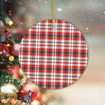 Plaid Christmas Ornaments Scottish Clan Renton Tartan Ornament,  ceramic ornament, personalized christmas ornaments, christmas tree ornaments, christmas door decorations, Plaid Ornament, Tartan Ceramic Ornament