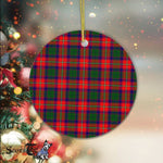 Plaid Christmas Ornaments Scottish Clan Riddell Tartan Ornament,  ceramic ornament, personalized christmas ornaments, christmas tree ornaments, christmas door decorations, Plaid Ornament, Tartan Ceramic Ornament