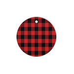 Plaid Christmas Ornaments Scottish Clan Rob Roy MacGregor Modern Tartan Ornament,  ceramic ornament, personalized christmas ornaments, christmas tree ornaments, christmas door decorations, Plaid Ornament, Tartan Ceramic Ornament