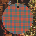 Plaid Christmas Ornaments Scottish Clan Robertson Ancient Tartan Ornament,  ceramic ornament, personalized christmas ornaments, christmas tree ornaments, christmas door decorations, Plaid Ornament, Tartan Ceramic Ornament