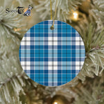 Plaid Christmas Ornaments Scottish Clan Robertson Tartan Ornament,  ceramic ornament, personalized christmas ornaments, christmas tree ornaments, christmas door decorations, Plaid Ornament, Tartan Ceramic Ornament