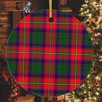 Plaid Christmas Ornaments Scottish Clan Roxburgh District Tartan Ceramic Ornament Plaid Ornaments - Scotstee Shop