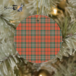 Plaid Christmas Ornaments Scottish Clan Scott Ancient Tartan Ceramic Ornament Plaid Ornaments - Scotstee Shop