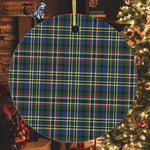 Plaid Christmas Ornaments Scottish Clan Scott Green Modern Tartan Ceramic Ornament Plaid Ornaments - Scotstee Shop