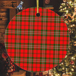 Plaid Christmas Ornaments Scottish Clan Scott Modern Tartan Ceramic Ornament Plaid Ornaments - Scotstee Shop