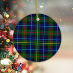 Plaid Christmas Ornaments Scottish Clan Smith Modern Tartan Ceramic Ornament Plaid Ornaments - Scotstee Shop