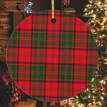Plaid Christmas Ornaments Scottish Clan Stewart Of Appin Modern Tartan Ceramic Ornament Plaid Ornaments - Scotstee Shop