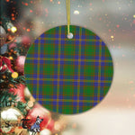Plaid Christmas Ornaments Scottish Clan Strange Of Balcaskie Tartan Ceramic Ornament Plaid Ornaments - Scotstee Shop