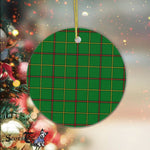 Plaid Christmas Ornaments Scottish Clan Tribe Of Mar Tartan Ceramic Ornament Plaid Ornaments - Scotstee Shop