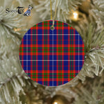Plaid Christmas Ornaments Scottish Clan Trotter Tartan Ceramic Ornament Plaid Ornaments - Scotstee Shop