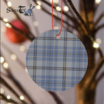 Plaid Christmas Ornaments Scottish Clan Tweedie Tartan Ceramic Ornament Plaid Ornaments - Scotstee Shop