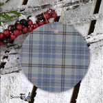 Plaid Christmas Ornaments Scottish Clan Tweedie Tartan Ceramic Ornament Plaid Ornaments - Scotstee Shop