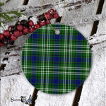 Plaid Christmas Ornaments Scottish Clan Tweedside Tartan Ornament,  ceramic ornament, personalized christmas ornaments, christmas tree ornaments, christmas door decorations, Plaid Ornament, Tartan Ceramic Ornament