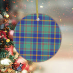 Plaid Christmas Ornaments Scottish Clan US Marine Tartan Ornament,  ceramic ornament, personalized christmas ornaments, christmas tree ornaments, christmas door decorations, Plaid Ornament, Tartan Ceramic Ornament
