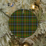 Plaid Christmas Ornaments Scottish Clan Walkinshaw Tartan Ceramic Ornament Plaid Ornaments - Scotstee Shop