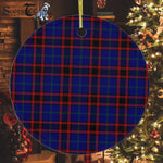 Plaid Christmas Ornaments Scottish Clan Wedderburn Tartan Ceramic Ornament Plaid Ornaments - Scotstee Shop