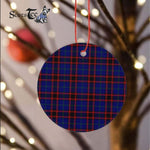 Plaid Christmas Ornaments Scottish Clan Wedderburn Tartan Ceramic Ornament Plaid Ornaments - Scotstee Shop