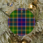 Plaid Christmas Ornaments Scottish Clan Whitelaw Modern Tartan Ceramic Ornament Plaid Ornaments - Scotstee Shop