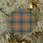 Plaid Christmas Ornaments Scottish Clan Wilson Tartan Ceramic Ornament Plaid Ornaments - Scotstee Shop