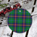 Plaid Christmas Ornaments Scottish Clan Young Tartan Ceramic Ornament Plaid Ornaments - Scotstee Shop