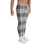 Plaid Mens Running Leggings, Plaid Meggings Men's, Tartan Plaid Leggings Men, plaid leggings, mens running leggings, mens gym leggings, buffalo plaid leggings, brown leggings, grey leggings, red leggings, green leggings, purple leggings, blue leggings, Mens Sports Leggings, meggings men, Pattern Leggings