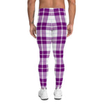 Plaid Mens Running Leggings, Plaid Meggings Men's, Tartan Plaid Leggings Men, plaid leggings, mens running leggings, mens gym leggings, buffalo plaid leggings, brown leggings, grey leggings, red leggings, green leggings, purple leggings, blue leggings, Mens Sports Leggings, meggings men, Pattern Leggings