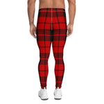 Plaid Mens Running Leggings, Plaid Meggings Men's, Tartan Plaid Leggings Men, plaid leggings, mens running leggings, mens gym leggings, buffalo plaid leggings, brown leggings, grey leggings, red leggings, green leggings, purple leggings, blue leggings, Mens Sports Leggings, meggings men, Pattern Leggings