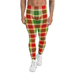 Plaid Mens Running Leggings, Plaid Meggings Men's, Tartan Plaid Leggings Men, plaid leggings, mens running leggings, mens gym leggings, buffalo plaid leggings, brown leggings, grey leggings, red leggings, green leggings, purple leggings, blue leggings, Mens Sports Leggings, meggings men, Pattern Leggings