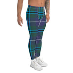 Plaid Mens Running Leggings, Plaid Meggings Men's, Tartan Plaid Leggings Men, plaid leggings, mens running leggings, mens gym leggings, buffalo plaid leggings, brown leggings, grey leggings, red leggings, green leggings, purple leggings, blue leggings, Mens Sports Leggings, meggings men, Pattern Leggings