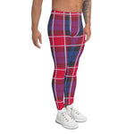 Plaid Mens Running Leggings, Plaid Meggings Men's, Tartan Plaid Leggings Men, plaid leggings, mens running leggings, mens gym leggings, buffalo plaid leggings, brown leggings, grey leggings, red leggings, green leggings, purple leggings, blue leggings, Mens Sports Leggings, meggings men, Pattern Leggings