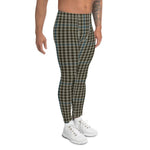 Plaid Mens Running Leggings, Plaid Meggings Men's, Tartan Plaid Leggings Men, plaid leggings, mens running leggings, mens gym leggings, buffalo plaid leggings, brown leggings, grey leggings, red leggings, green leggings, purple leggings, blue leggings, Mens Sports Leggings, meggings men, Pattern Leggings
