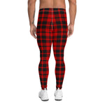 Plaid Mens Running Leggings, Plaid Meggings Men's, Tartan Plaid Leggings Men, plaid leggings, mens running leggings, mens gym leggings, buffalo plaid leggings, brown leggings, grey leggings, red leggings, green leggings, purple leggings, blue leggings, Mens Sports Leggings, meggings men, Pattern Leggings