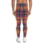 Plaid Mens Running Leggings, Plaid Meggings Men's, Tartan Plaid Leggings Men, plaid leggings, mens running leggings, mens gym leggings, buffalo plaid leggings, brown leggings, grey leggings, red leggings, green leggings, purple leggings, blue leggings, Mens Sports Leggings, meggings men, Pattern Leggings