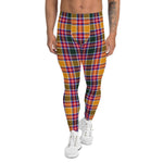 Plaid Mens Running Leggings, Plaid Meggings Men's, Tartan Plaid Leggings Men, plaid leggings, mens running leggings, mens gym leggings, buffalo plaid leggings, brown leggings, grey leggings, red leggings, green leggings, purple leggings, blue leggings, Mens Sports Leggings, meggings men, Pattern Leggings
