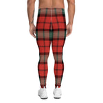 Plaid Mens Running Leggings, Plaid Meggings Men's, Tartan Plaid Leggings Men, plaid leggings, mens running leggings, mens gym leggings, buffalo plaid leggings, brown leggings, grey leggings, red leggings, green leggings, purple leggings, blue leggings, Mens Sports Leggings, meggings men, Pattern Leggings