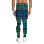Plaid Mens Running Leggings, Plaid Meggings Men's, Tartan Plaid Leggings Men, plaid leggings, mens running leggings, mens gym leggings, buffalo plaid leggings, brown leggings, grey leggings, red leggings, green leggings, purple leggings, blue leggings, Mens Sports Leggings, meggings men, Pattern Leggings