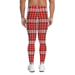 Plaid Mens Running Leggings, Plaid Meggings Men's, Tartan Plaid Leggings Men, plaid leggings, mens running leggings, mens gym leggings, buffalo plaid leggings, brown leggings, grey leggings, red leggings, green leggings, purple leggings, blue leggings, Mens Sports Leggings, meggings men, Pattern Leggings