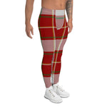 Plaid Mens Running Leggings, Plaid Meggings Men's, Tartan Plaid Leggings Men, plaid leggings, mens running leggings, mens gym leggings, buffalo plaid leggings, brown leggings, grey leggings, red leggings, green leggings, purple leggings, blue leggings, Mens Sports Leggings, meggings men, Pattern Leggings
