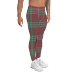 Plaid Mens Running Leggings, Plaid Meggings Men's, Tartan Plaid Leggings Men, plaid leggings, mens running leggings, mens gym leggings, buffalo plaid leggings, brown leggings, grey leggings, red leggings, green leggings, purple leggings, blue leggings, Mens Sports Leggings, meggings men, Pattern Leggings